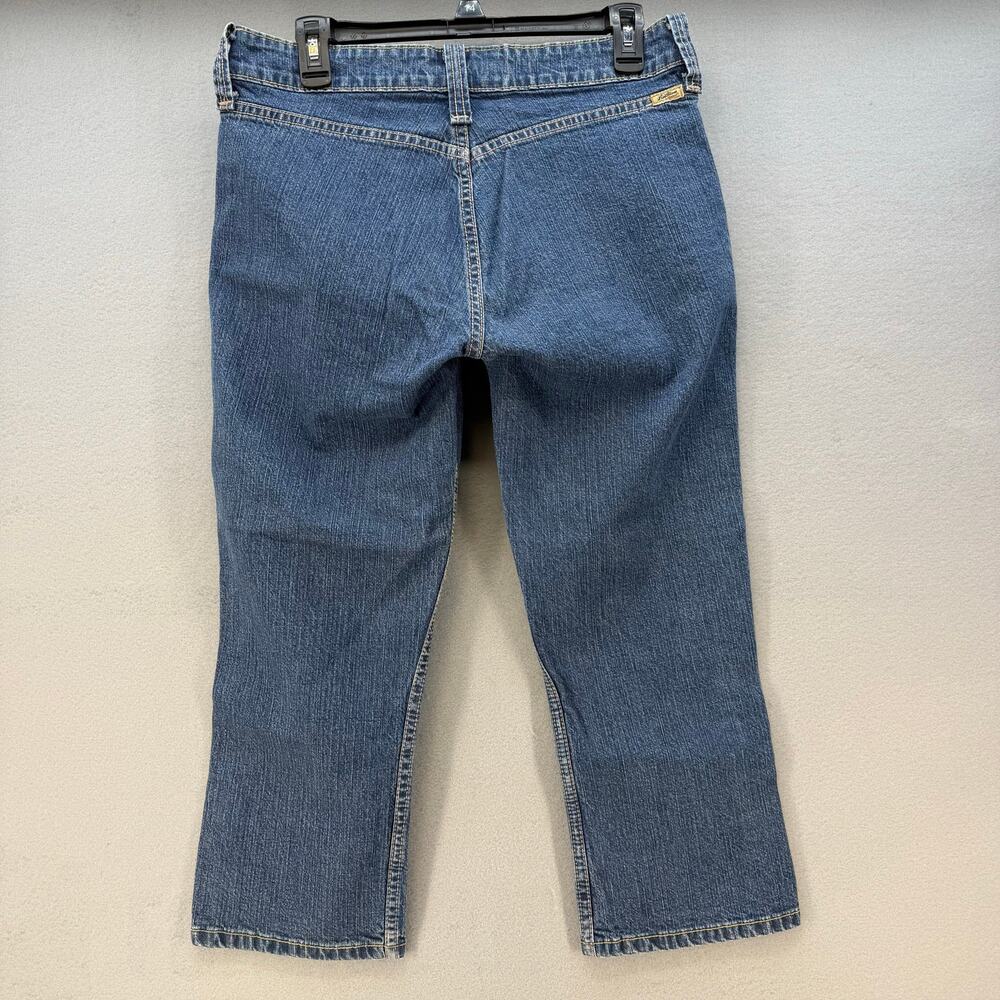 Levi Strauss Signature Jeans Women's 8 Blue Carpi Patch Pockets Y2K Preppy EUC - Picture 3 of 11